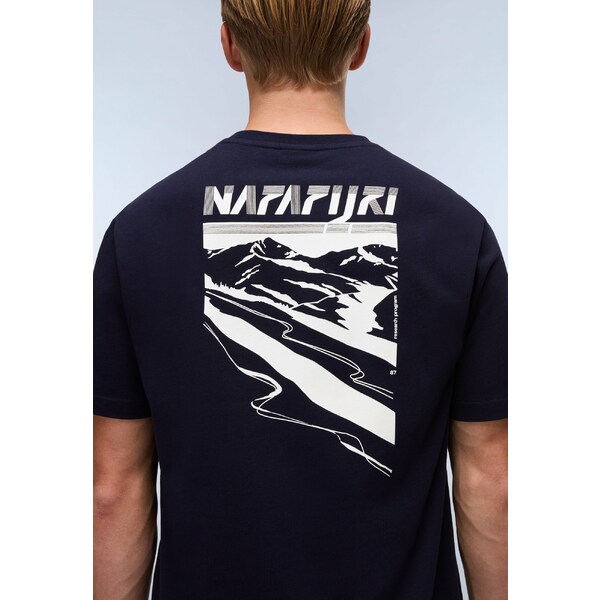 ナパピリ メンズ Tシャツ トップス GUIDE - Print T-shirt - blu marine