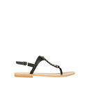 TRUSSARDI トラサルディ サンダル シューズ レディース Toe strap sandals Black