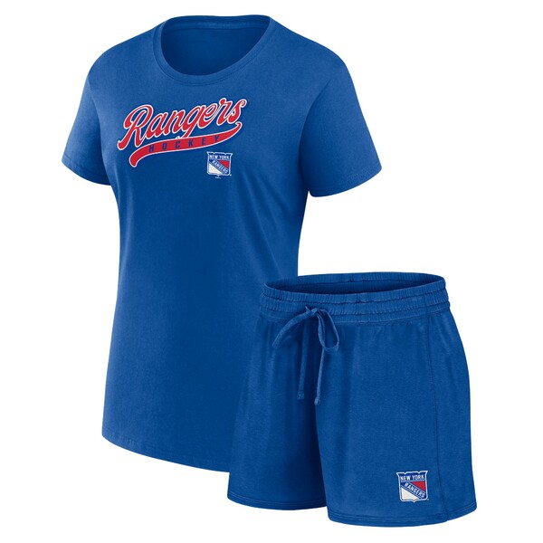 t@ieBNX fB[X TVc gbvX New York Rangers Fanatics Women's Start to Finish T Shirt & Shorts Combo Pack