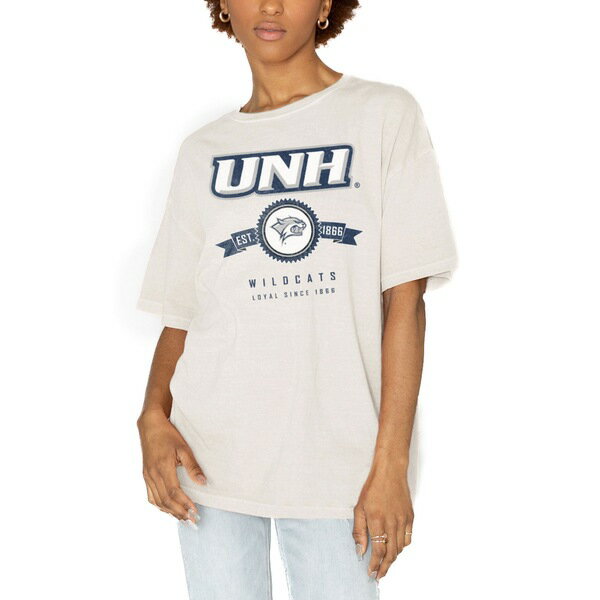 Q[fC fB[X TVc gbvX New Hampshire Wildcats Gameday Couture Women's Get Goin' Oversized TShirt White