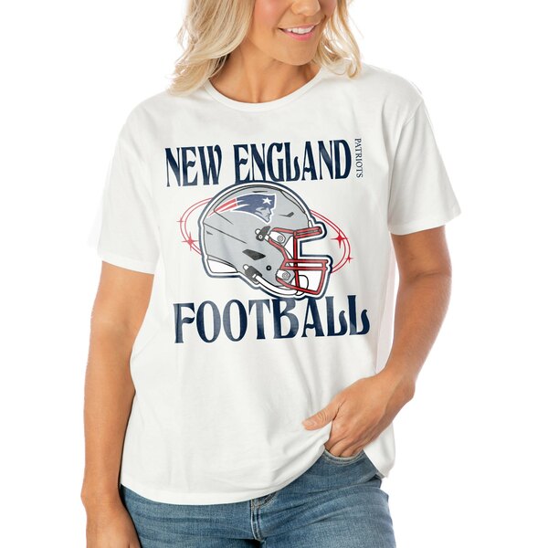 ゲームデイ レディース Tシャツ トップス New England Patriots Gameday Couture Women s Victorious Vixen TShirt White