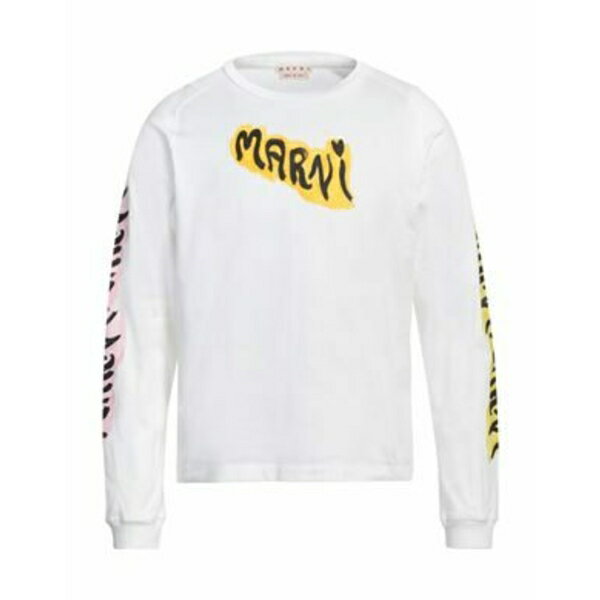 【送料無料】 マルニ メンズ Tシャツ トップス T-shirts White