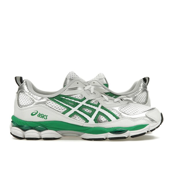 ASICS アシックス メンズ スニーカー 【ASICS Gel-NYC Hidden NY】 サイズ US_M_4.5 White/Green-Metallic Silver