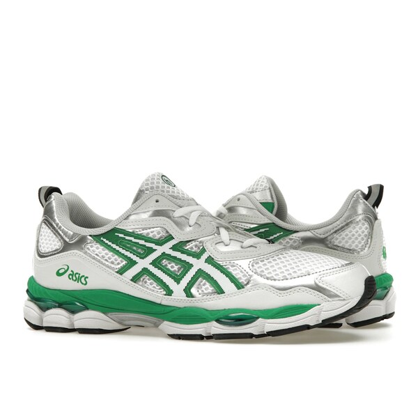 ASICS アシックス メンズ スニーカー 【ASICS Gel-NYC Hidden NY】 サイズ US_M_4.5 White/Green-Metallic Silver