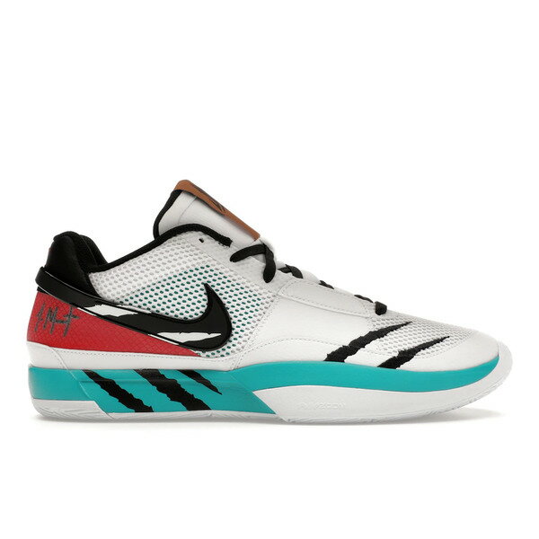 Nike ナイキ メンズ スニーカー 【Nike Ja 1 Reverse Scratch】 サイズ US_11.5(29.5cm) White/Black-Turbo Green-University Red-Beach