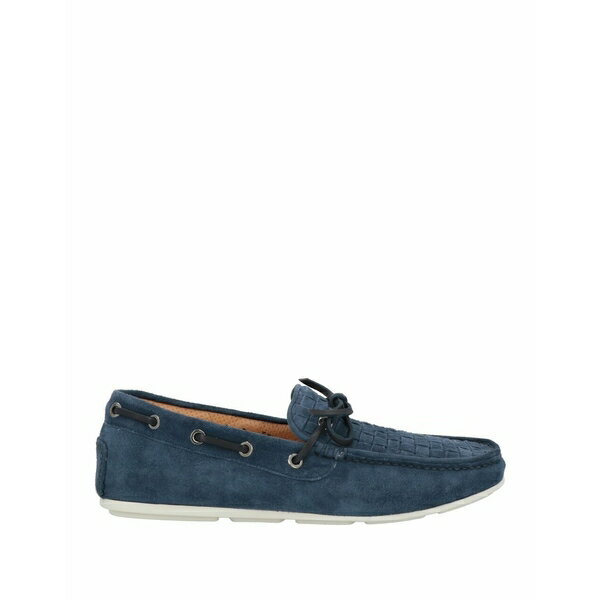 【送料無料】 サントーニ メンズ スリッポン・ローファー シューズ Loafers Navy blue