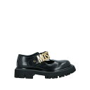 モスキーノ メンズ スリッポン・ローファー シューズ Loafers Black