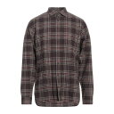 ザカス メンズ シャツ トップス Shirts Brown