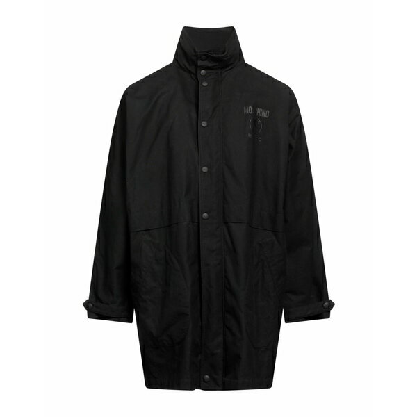 【送料無料】 モスキーノ メンズ ジャケット＆ブルゾン アウター Overcoats & Trench Coats Black