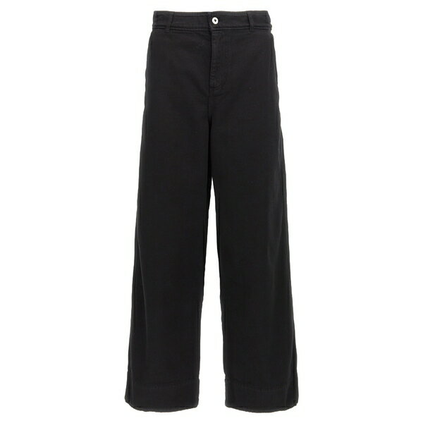 J.W.アンダーソン レディース カットソー トップス Anchor Embroidery Top BLACK