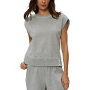 マイケルスターズ レディース パーカー・スウェットシャツ アウター Brooklyn Power Shoulder Sweatshirt Heather Gre...