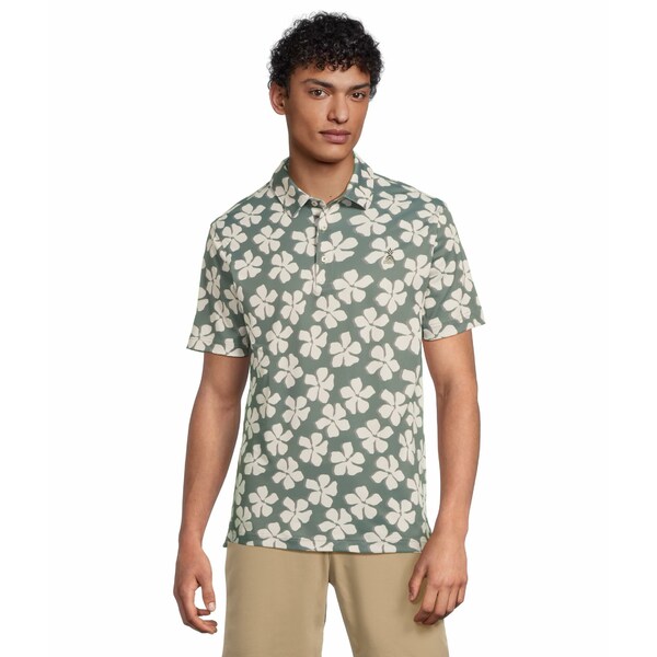 ӡ   ȥåץ The Daisy Chain (Range Polo) Olive - Pattern Based