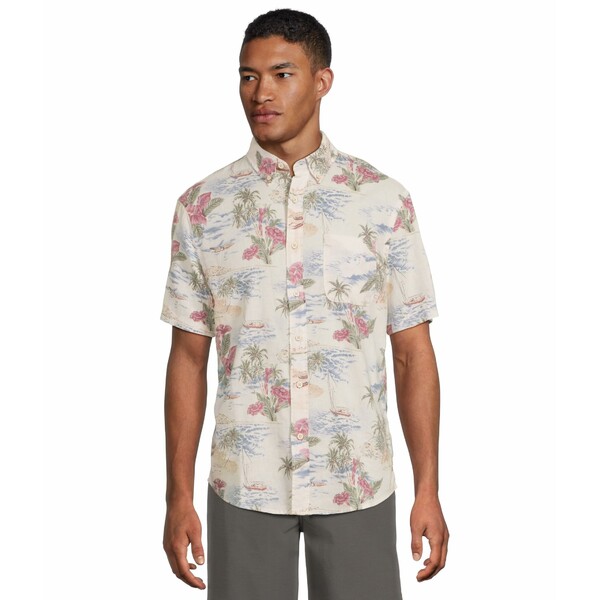 եƥ   ȥåץ Short Sleeve Breeze Shirt Molokai Scenic Tropical