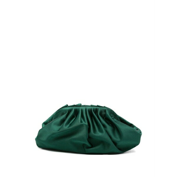 アントネリ レディース クラッチバッグ バッグ Ruched satin clutch bag Green