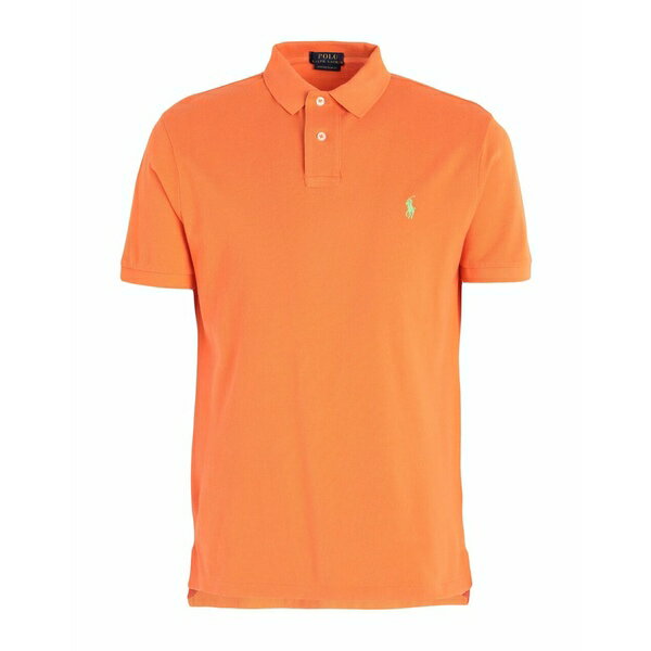 yz t[ Y |Vc gbvX CUSTOM SLIM FIT MESH POLO SHIRT Orange