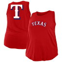 j[G fB[X TVc gbvX Texas Rangers New Era Women's Plus Size Tank Top Red