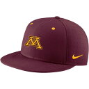 ナイキ メンズ 帽子 アクセサリー Minnesota Golden Gophers Nike True Performance Fitted Hat Maroon