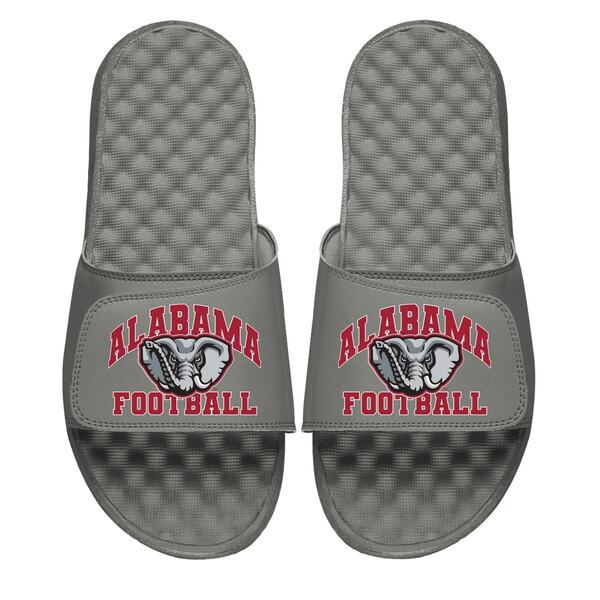 楽天astyアイスライド メンズ サンダル シューズ Alabama Crimson Tide ISlide Unisex Football Varsity Slide Sandals Gray