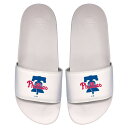 アイスライド メンズ サンダル シューズ Philadelphia Phillies ISlide Primary Logo Motto Slide Sandals White
