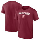 ファナティクス メンズ Tシャツ トップス Harvard Crimson Fanatics Branded Campus TShirt Crimson