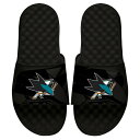アイスライド メンズ サンダル シューズ San Jose Sharks ISlide OT Slide Sandals Black