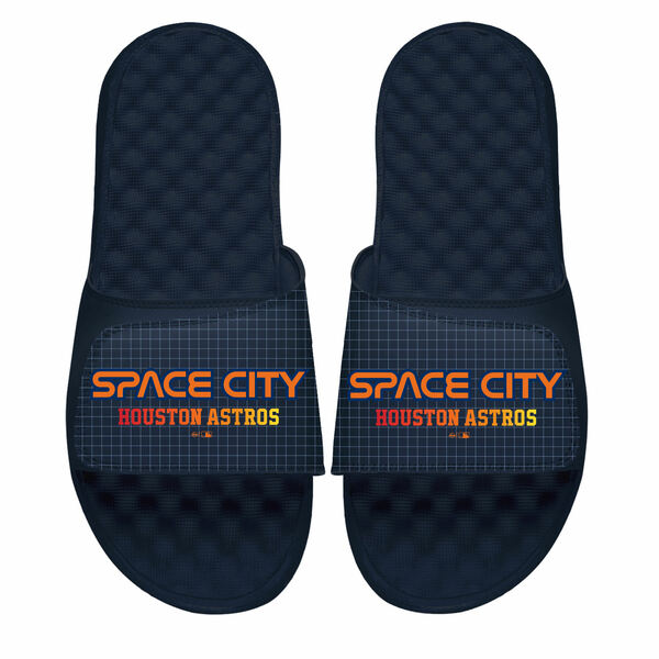 ACXCh Y T_ V[Y Houston Astros ISlide City Connect Slide Sandals Navy