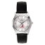 ブロバ レディース 腕時計 アクセサリー Alabama Crimson Tide Women's Leather Watch Silver