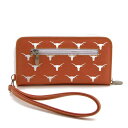 G[OEBO fB[X z ANZT[ Texas Longhorns Women's Zip Around Wristlet Wallet