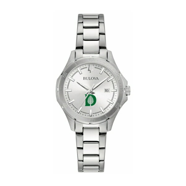 楽天astyブロバ レディース 腕時計 アクセサリー Dartmouth Big Green Bulova Women's Stainless Steel Classic Sport Watch Silver