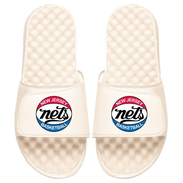 ACXCh Y T_ V[Y New Jersey Nets ISlide Slide Sandals Cream