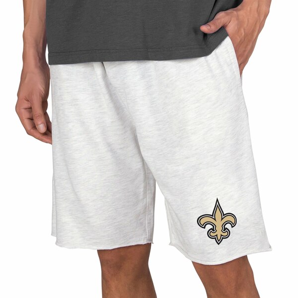 コンセプトスポーツ メンズ ハーフ&ショーツ ボトムス New Orleans Saints Concepts Sport Mainstream Terry Shorts Oatmeal