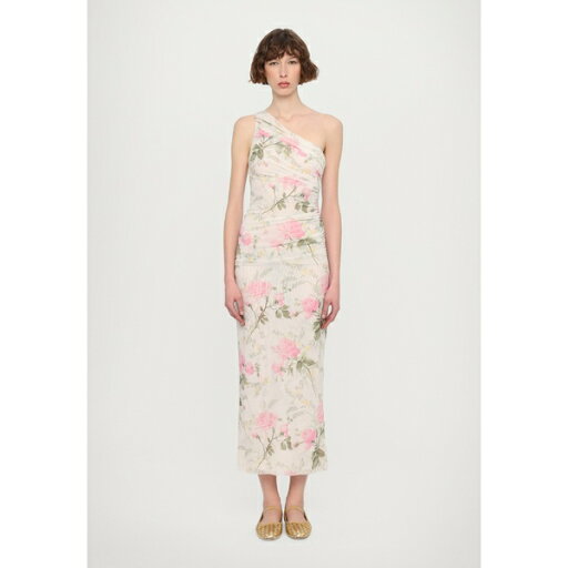 ニードルアンドスレッド レディース ワンピース トップス ROSE DRAPED ONE SHOULDER ANKLE GOWN - Occasion wear - moonshine/pink ニードルアンドスレッド レディース ワンピース トップス ROSE DRAPED ONE SHOULDER ANKLE GOWN - Occasion wear - moonshine/pink