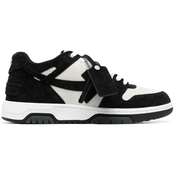 OFF-WHITE オフホワイト メンズ スニーカー 【OFF-WHITE Out Of Office OOO Low Tops Black White Suede】 サイズ US_7(25.0cm) Black/White