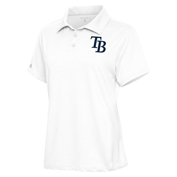 ƥ ǥ ݥ ȥåץ Tampa Bay Rays Antigua Women's Motivated Polo White