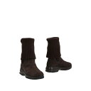 【送料無料】 ホーガン レディース ブーツ シューズ Ankle boots Dark brown