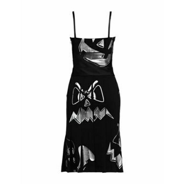 【送料無料】 モスキーノ レディース ワンピース トップス Midi dresses Black