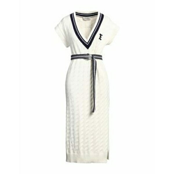 【送料無料】 エルマンノ フィレンツェ レディース ワンピース トップス Midi dresses White