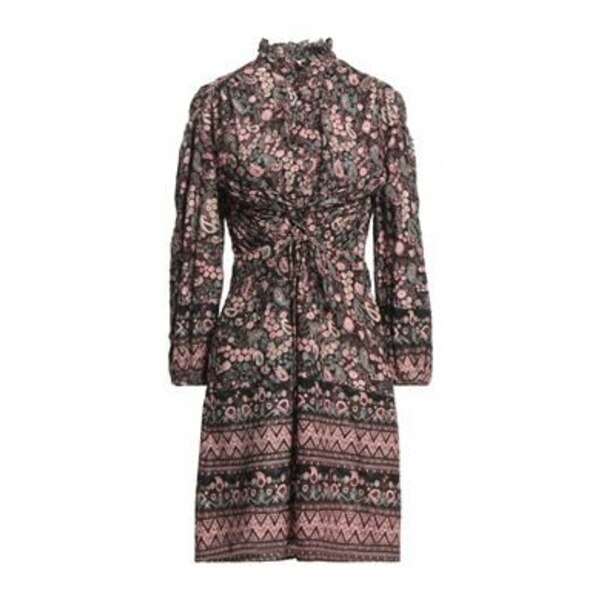 【送料無料】 アンティックバティック レディース ワンピース トップス Mini dresses Black