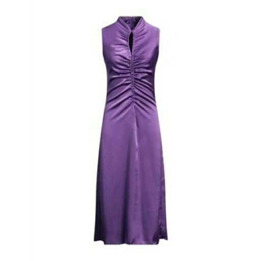 【送料無料】 サンドロ レディース ワンピース トップス Midi dresses Purple 【送料無料】 サンドロ レディース ワンピース トップス Midi dresses Purple