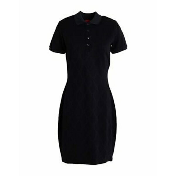 【送料無料】 ヒューゴボス レディース ワンピース トップス Mini dresses Black