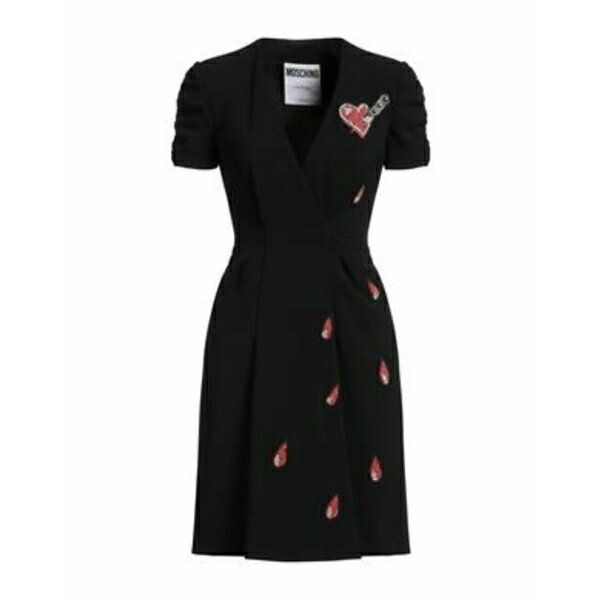 【送料無料】 モスキーノ レディース ワンピース トップス Mini dresses Black