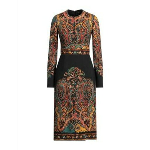 【送料無料】 エトロ レディース ワンピース トップス Midi dresses Black 【送料無料】 エトロ レディース ワンピース トップス Midi dresses Black