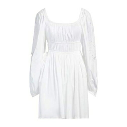 【送料無料】 ピンコ レディース ワンピース トップス Mini dresses White 【送料無料】 ピンコ レディース ワンピース トップス Mini dresses White
