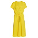 ロロピアーナ レディース ワンピース トップス Paneled Side Cotton-Stretch Midi-Dress lemon popsicle white