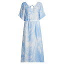 120％リノ レディース ワンピース トップス Acid-Washed Maxi Dress palm print