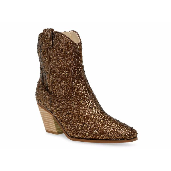 ベッツィジョンソン レディース ブーツ シューズ Emory Rhinestone Western Boot Dark Brown