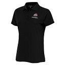 アンティグア レディース ポロシャツ トップス Ohio State Buckeyes Antigua Women's Football Legacy Pique Polo Black