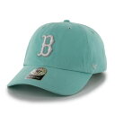 フォーティーセブン レディース 帽子 アクセサリー Boston Red Sox '47 Women's Tiffany Clean Up Adjustable Hat Aqua