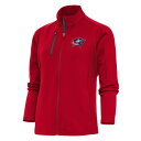 アンティグア レディース パーカー・スウェットシャツ アウター Columbus Blue Jackets Antigua Women's Team Logo Generation FullZip Jacket Red