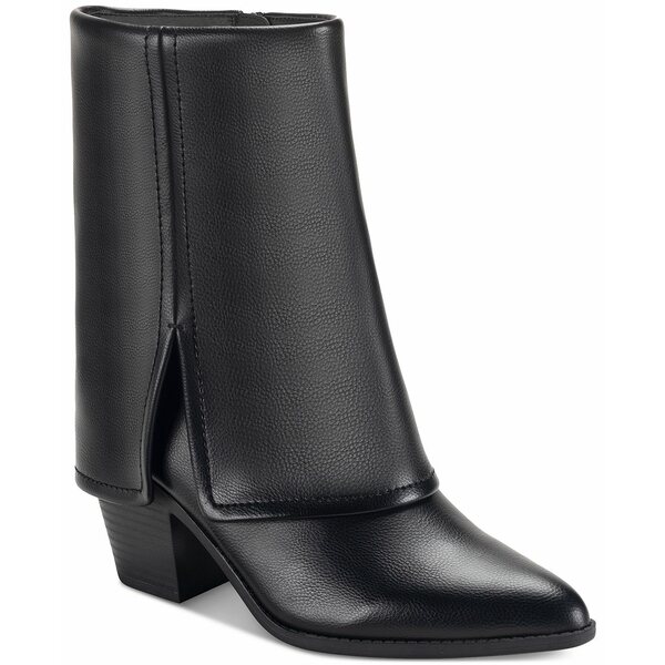 サンアンドプラスストーン レディース ブーツ シューズ Women's Ibizaa Fold Over Cuffed Dress Booties, Created for Macy's Black Sm